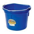 Miller Miller P-22FBBLUE Flat-Back Plastic Bucket  Blue - 22 qt 7019268